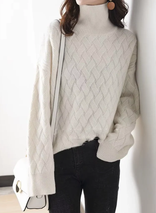 Chloe | Cable Knit Turtleneck Sweater