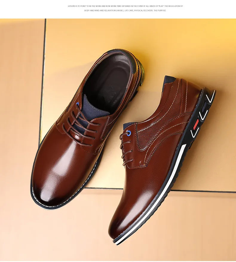 Owen | Stylish Black Lace-Up Dress Shoes - Elle Melbourne