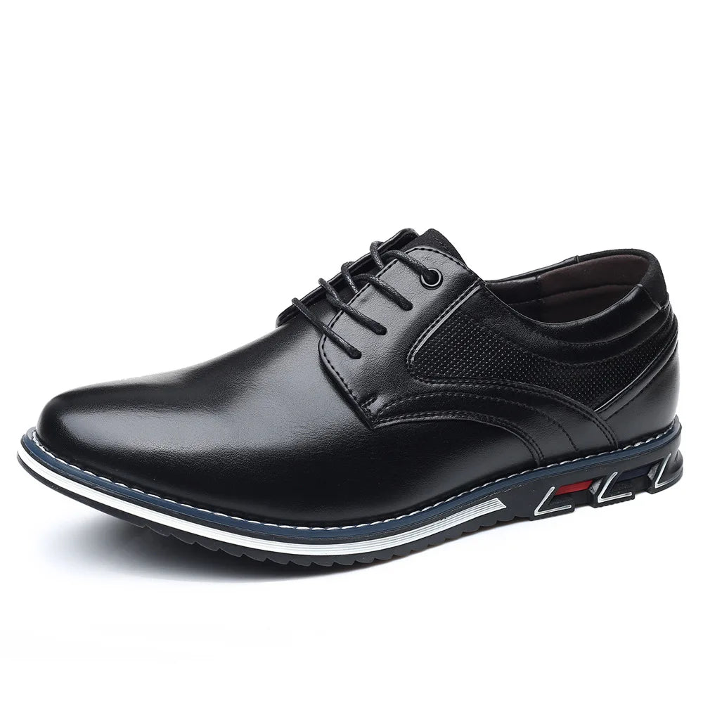 Owen | Stylish Black Lace-Up Dress Shoes - Elle Melbourne
