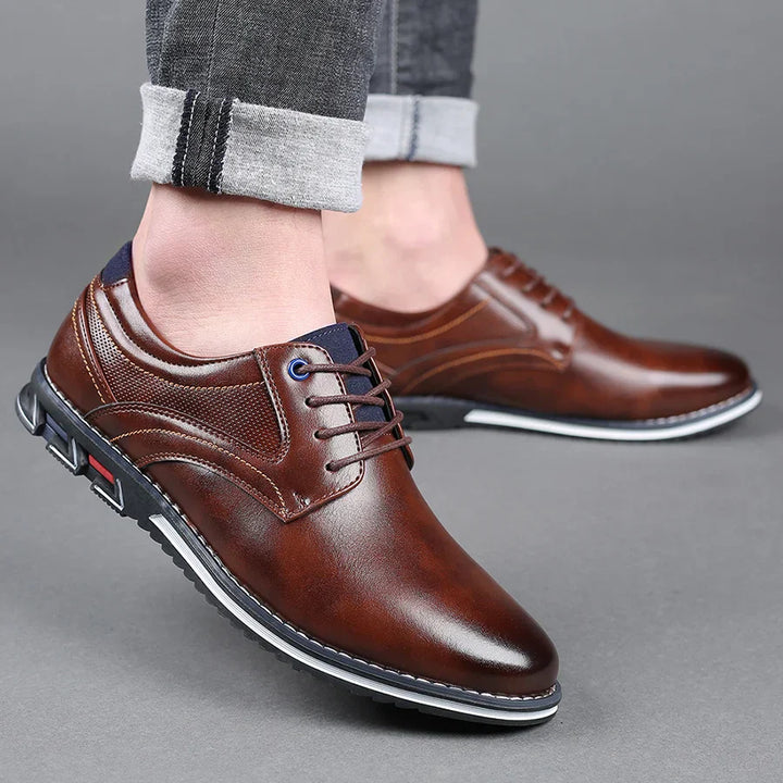 Owen | Stylish Black Lace-Up Dress Shoes - Elle Melbourne