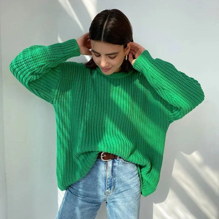 Delilah™ | Relaxed Fit Knit Sweater - Elle Melbourne