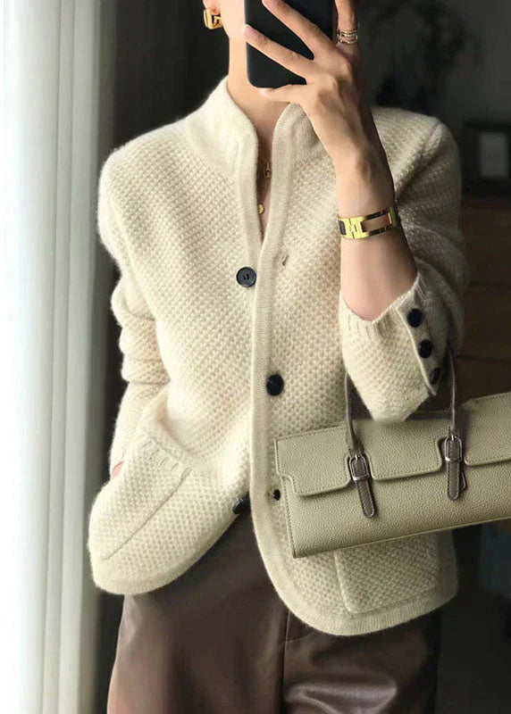 Arabella | Stylish Stand-Collar Cardigan - Elle Melbourne