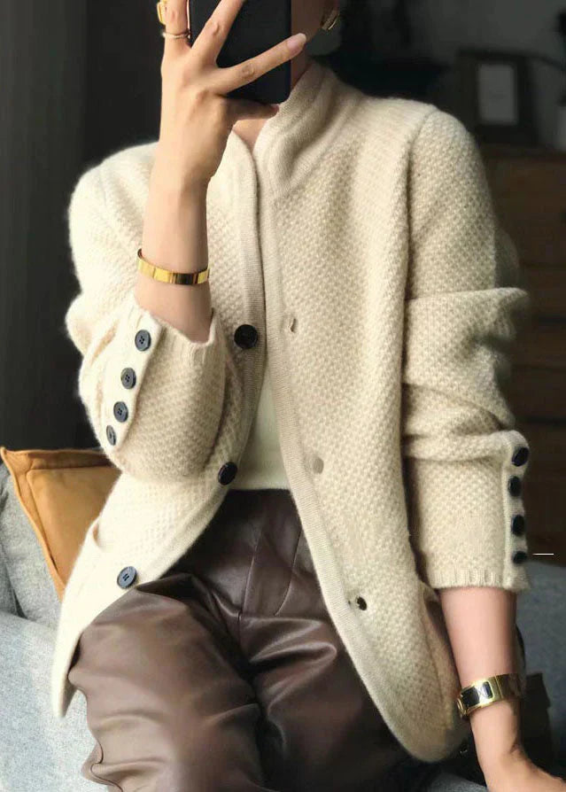 Arabella | Stylish Stand-Collar Cardigan - Elle Melbourne