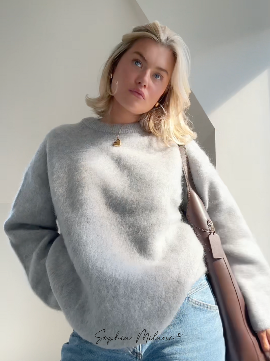 Hannah ™ | Relaxed Fit Soft Knit Sweater - Elle Melbourne
