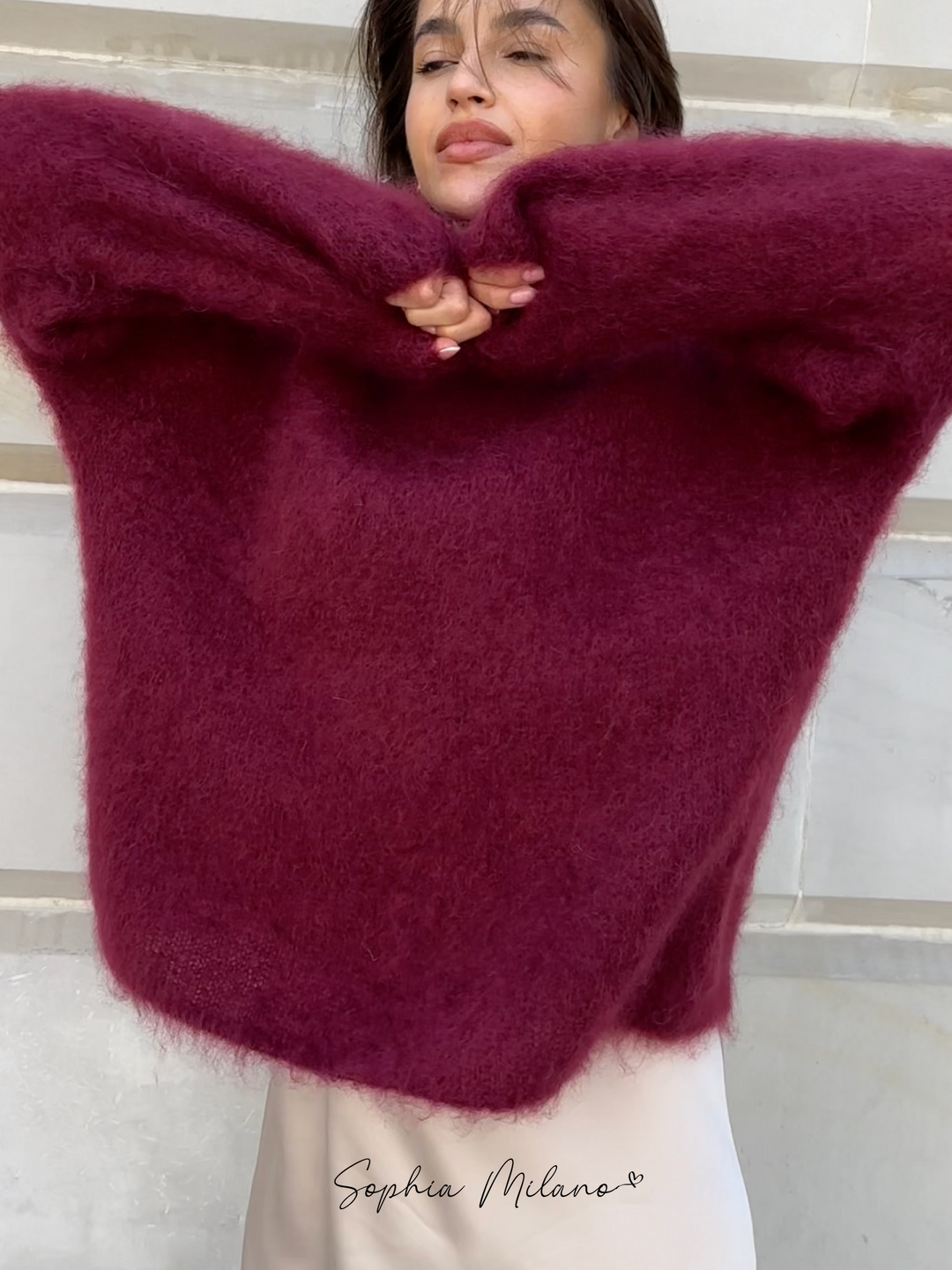 Hannah ™ | Relaxed Fit Soft Knit Sweater - Elle Melbourne