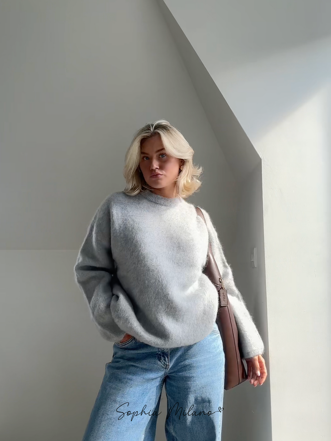 Hannah ™ | Relaxed Fit Soft Knit Sweater - Elle Melbourne
