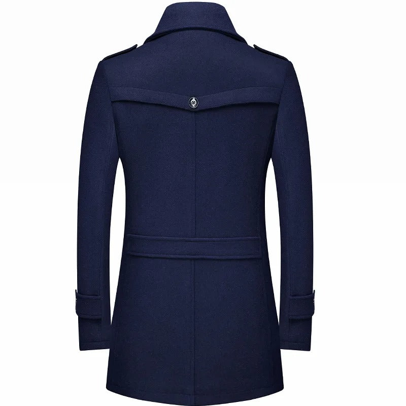 Patrick | Stylish Button-Up Wool Coat - Elle Melbourne