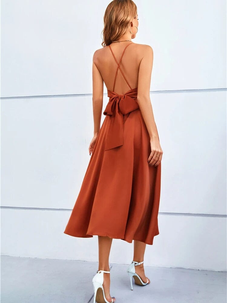 Alessia ™ | Stylish Strappy Midi Dress - Elle Melbourne