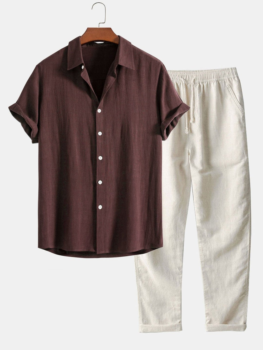 Alexander™ | Linen Polo & Trouser Set - Elle Melbourne