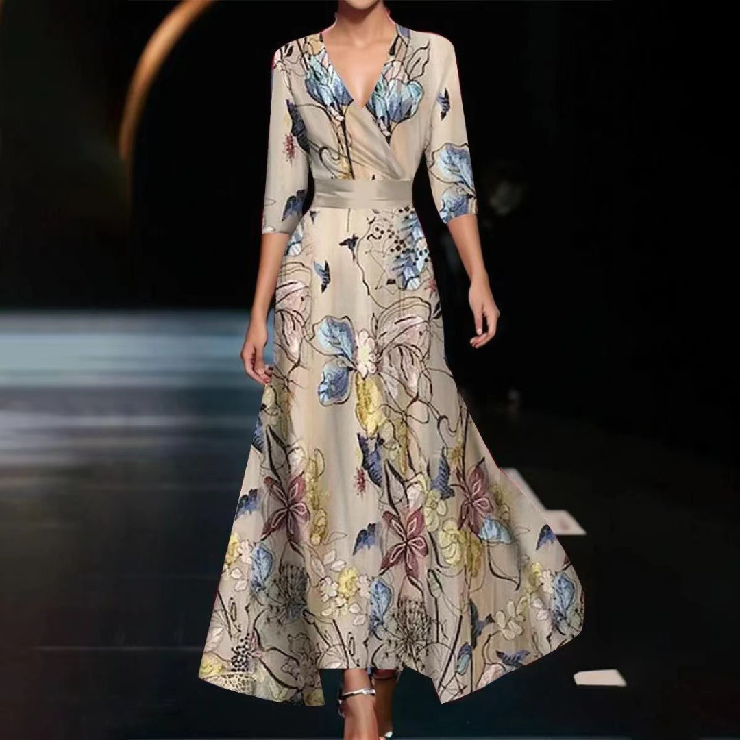 Yuna™ | Floral Wrap Dress - Elle Melbourne
