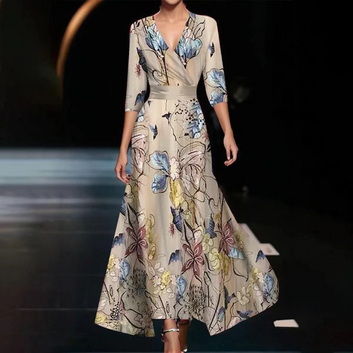 Yuna™ | Floral Wrap Dress - Elle Melbourne