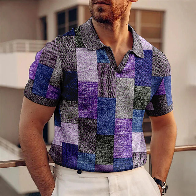 Oscar™ | Men’s Plaid Polo Shirt - Elle Melbourne