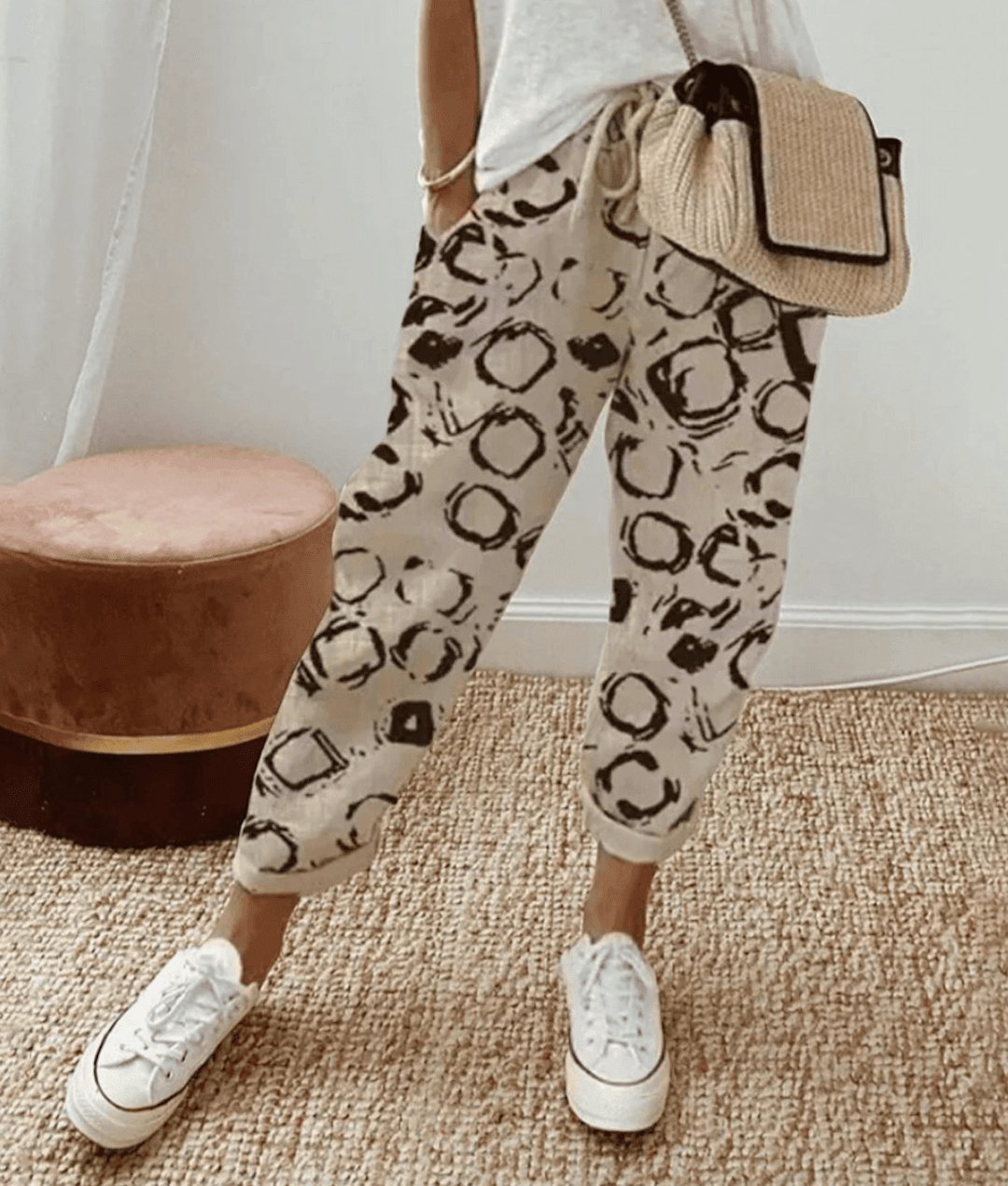 Bella™ | Chic trousers in cotton-linen - Elle Melbourne