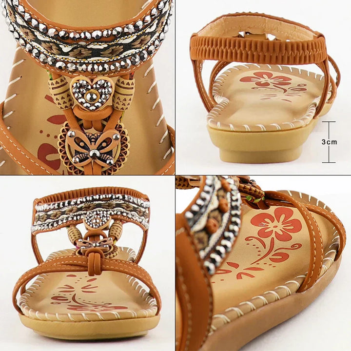 Savannah | Stylish Beaded Sandals - Elle Melbourne