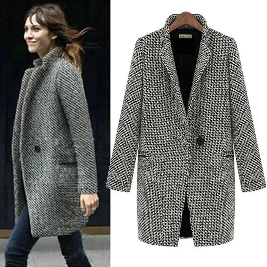 Celene™ | Long jacket Wool coat - Elle Melbourne