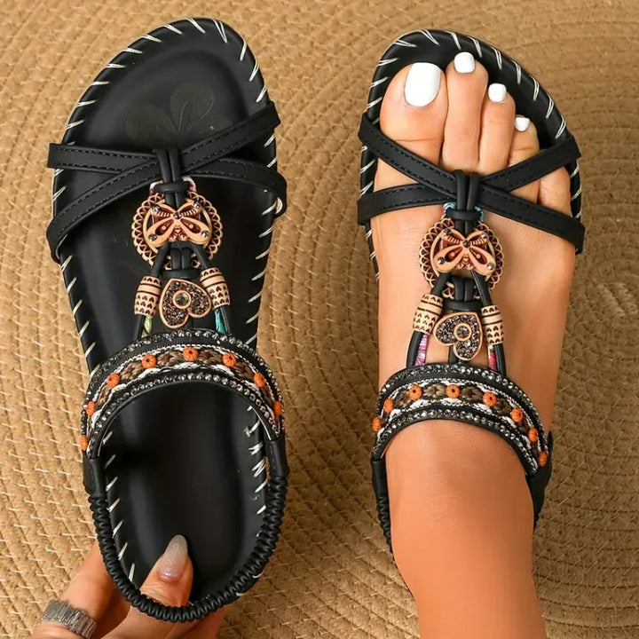 Savannah | Stylish Beaded Sandals - Elle Melbourne