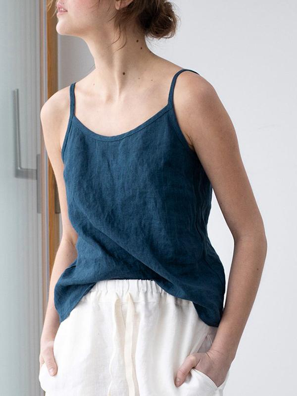 Rheign™ - Relaxed Spaghetti Strap Top - Elle Melbourne
