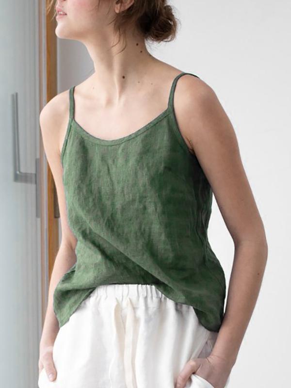 Rheign™ - Relaxed Spaghetti Strap Top - Elle Melbourne