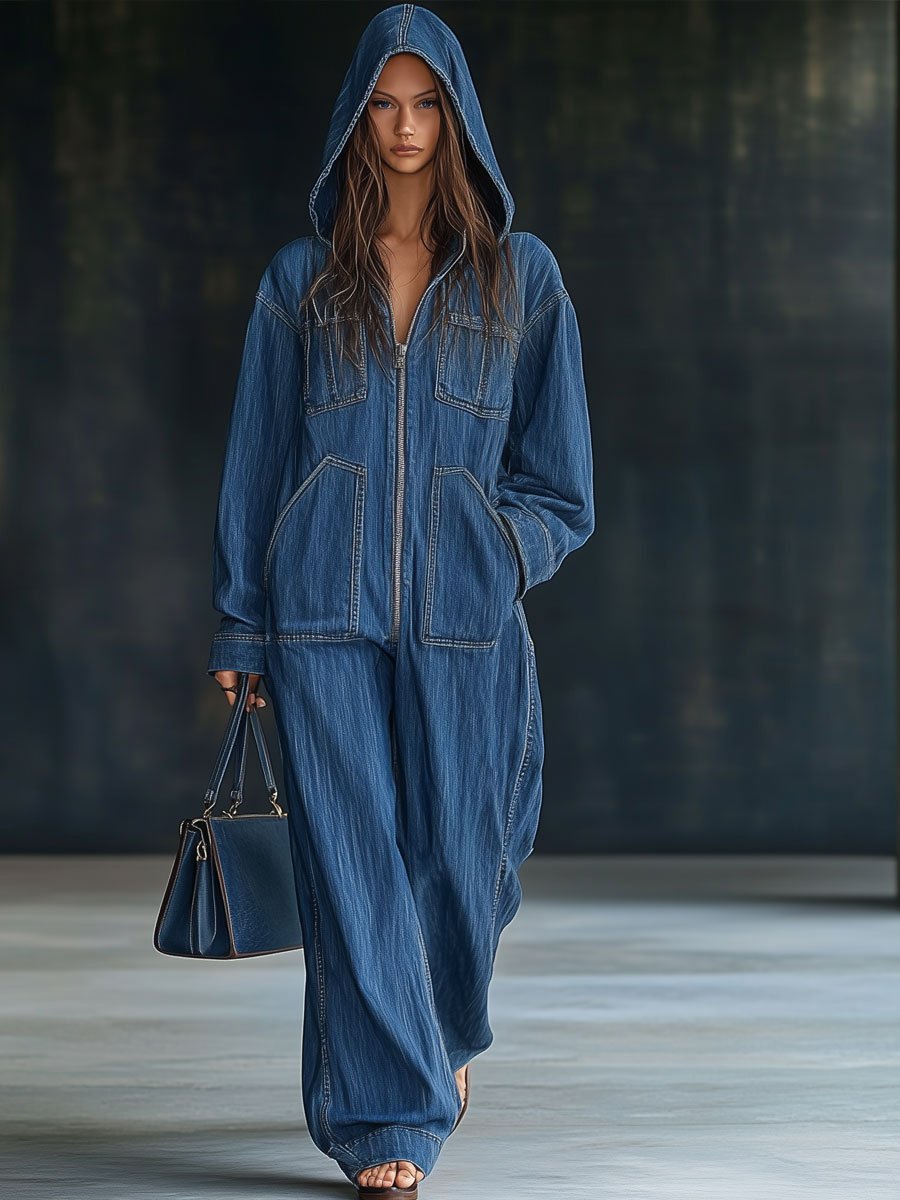 Denise™ | Vintage Denim Jumpsuit - Elle Melbourne