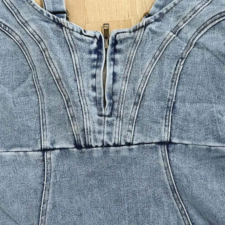 Jade | Chic Denim Bodycon Dress - Elle Melbourne