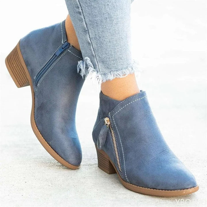 Jessica | Stylish Zip Ankle Boots - Elle Melbourne