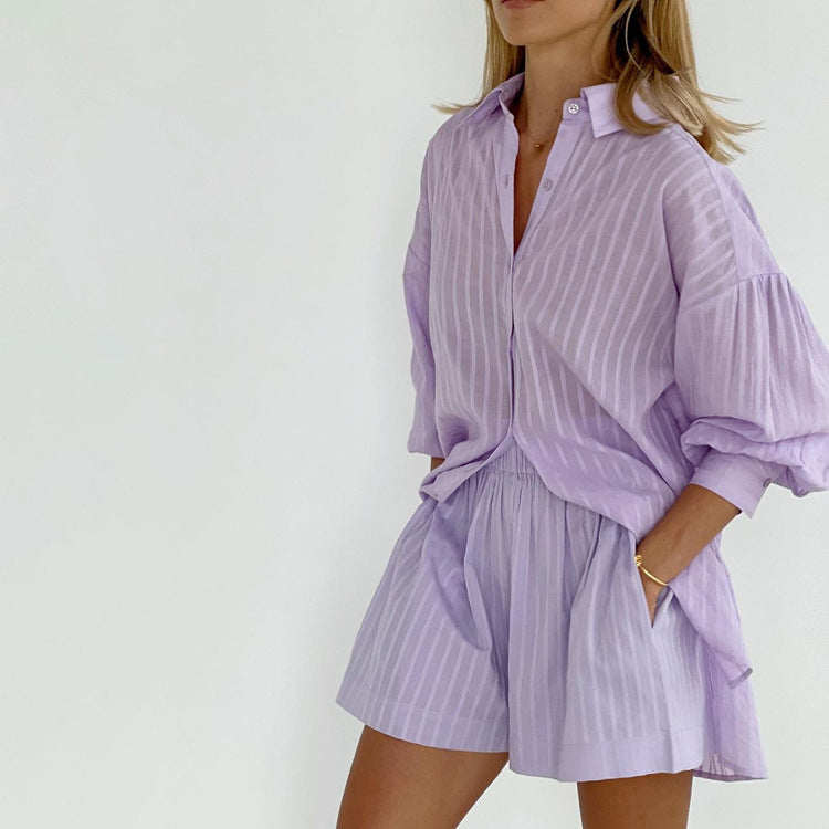 Viola™ - Breezy Button-Up and Shorts Set - Elle Melbourne
