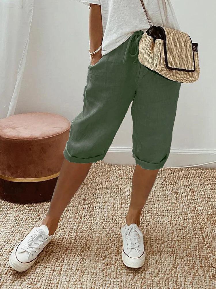 Ella - Linen and Cotton Shorts - Elle Melbourne