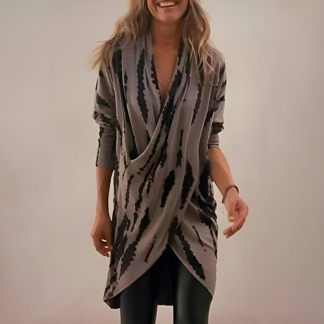 Elsa™ | Luxurious V-Neck Tunic with Relaxed Fit - Elle Melbourne