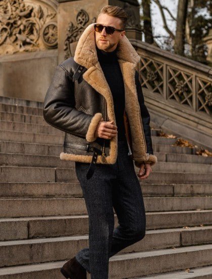 Kristian ™ | Premium Shearling Leather Jacket - Elle Melbourne