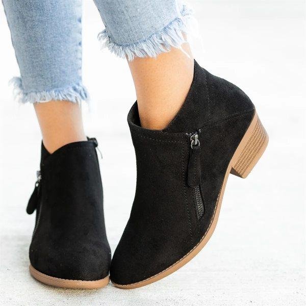 Jessica | Stylish Zip Ankle Boots - Elle Melbourne