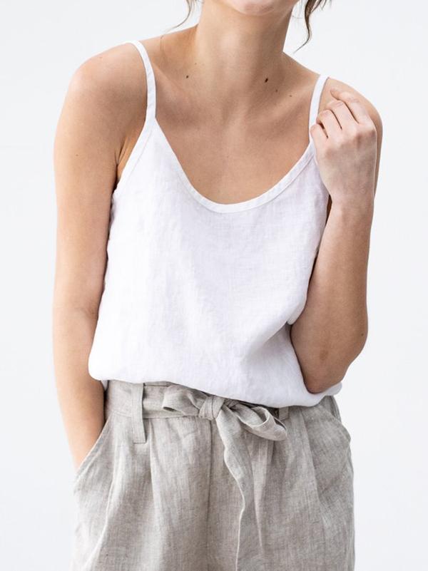 Rheign™ - Relaxed Spaghetti Strap Top - Elle Melbourne