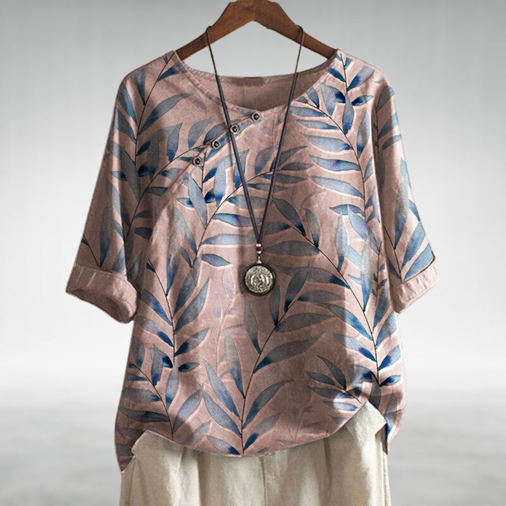 Helene™ | Casual Relaxed Floral Women's Shirt - Elle Melbourne