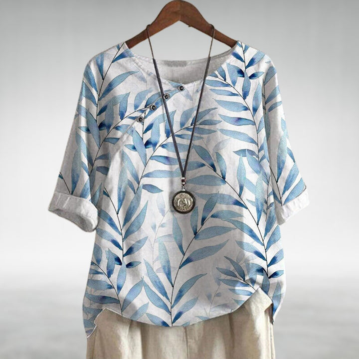 Helene™ | Casual Relaxed Floral Women's Shirt - Elle Melbourne