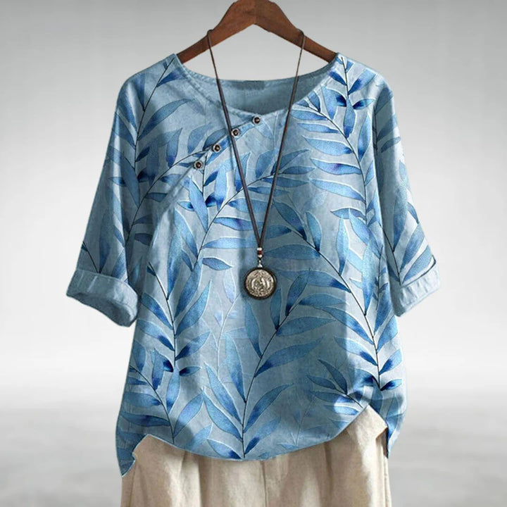 Helene™ | Casual Relaxed Floral Women's Shirt - Elle Melbourne