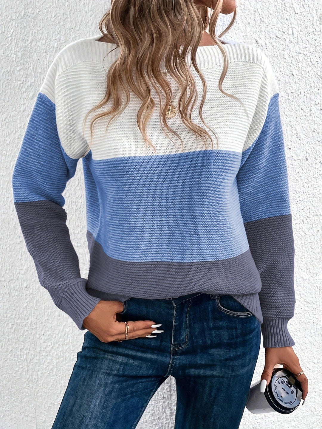 Chiara™ | Colorblock Knit Sweater - Elle Melbourne