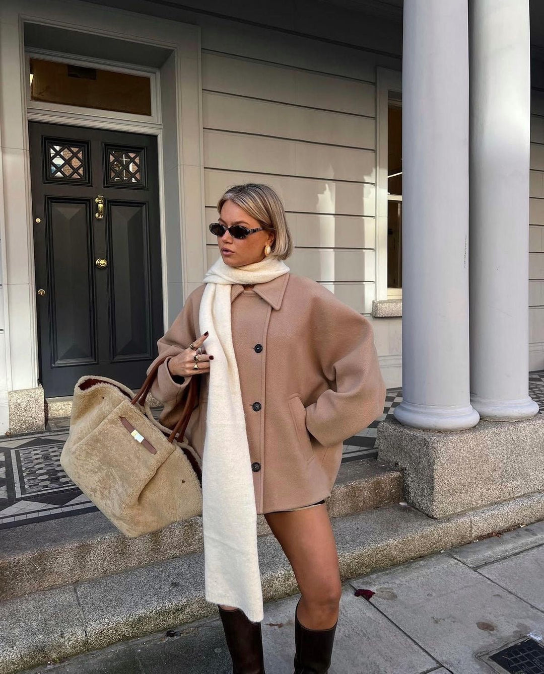 Delilah | Stylish Oversized Wool Coat - Elle Melbourne