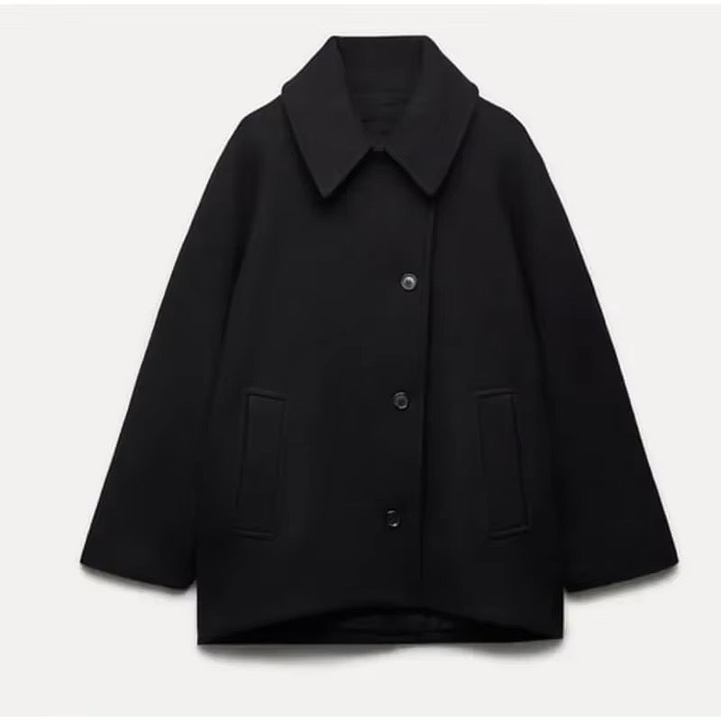 Delilah | Stylish Oversized Wool Coat - Elle Melbourne