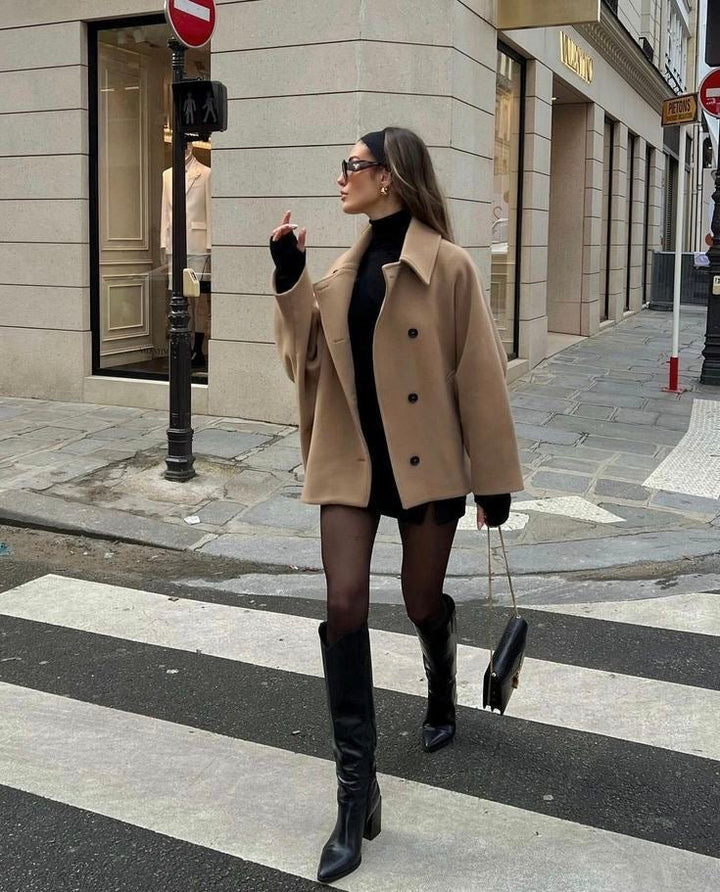 Delilah | Stylish Oversized Wool Coat - Elle Melbourne