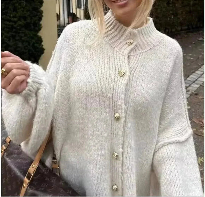 Imogen | Stylish Button-Up Knitted Cardigan - Elle Melbourne