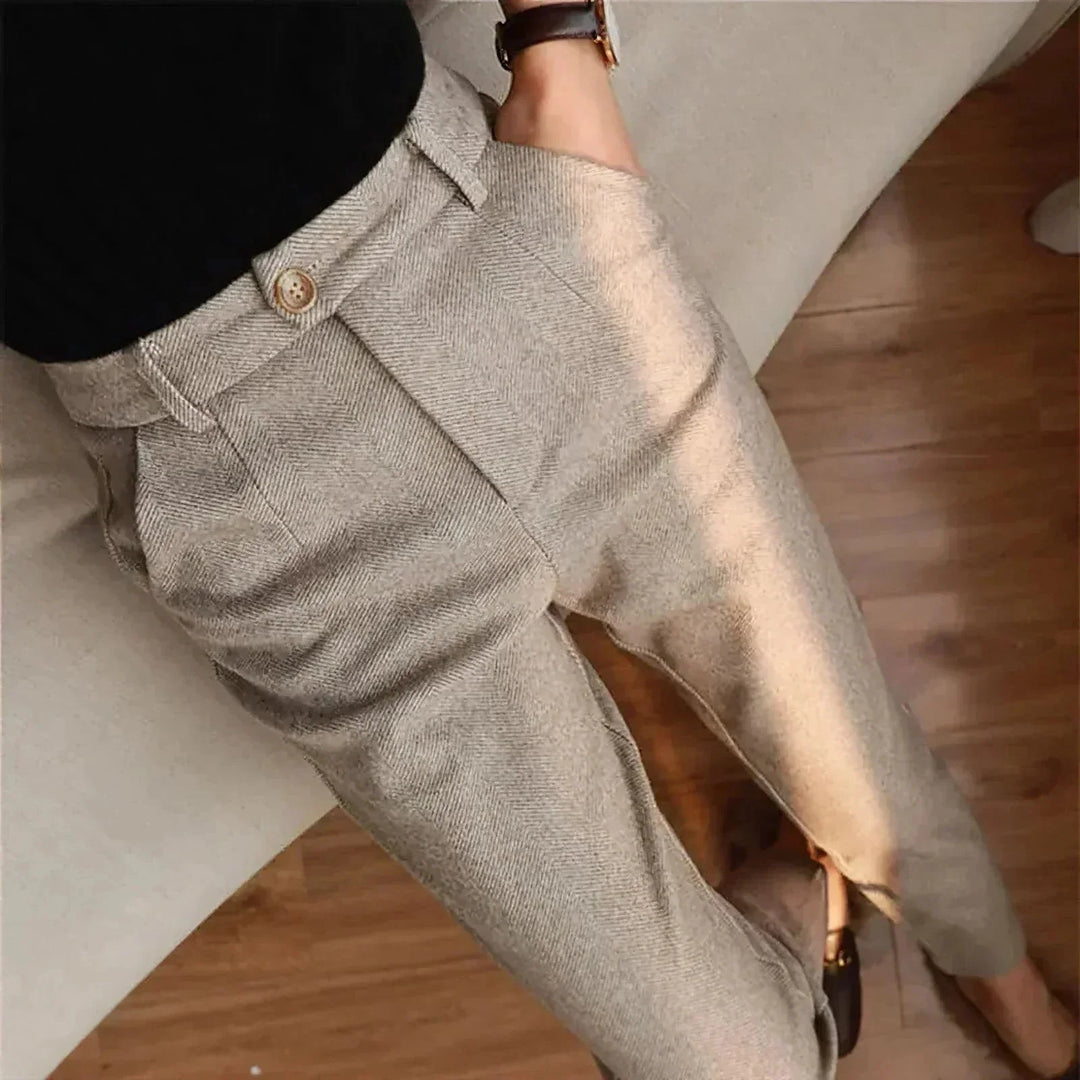 Malcolm™ | Textured Trousers - Elle Melbourne