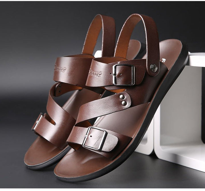 Nate™ | Leather Sandals - Elle Melbourne