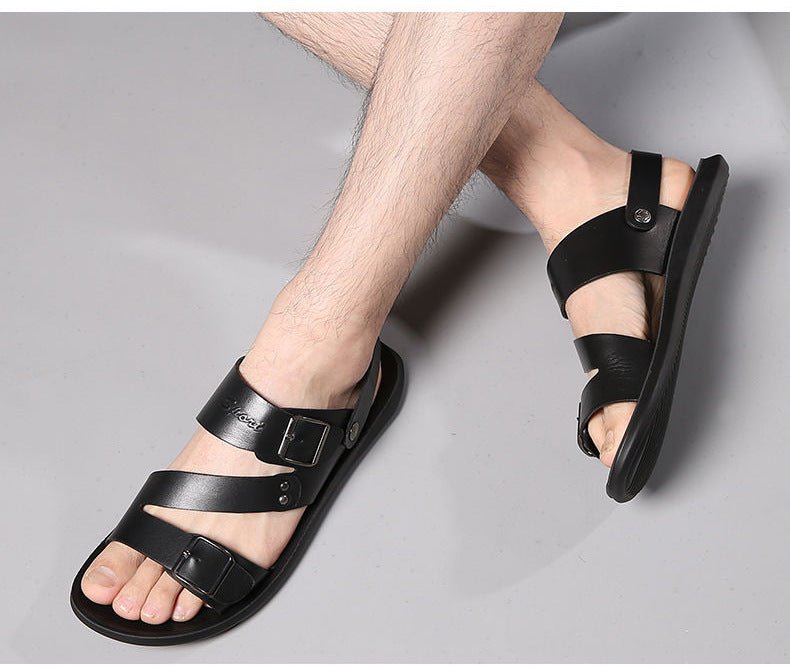 Nate™ | Leather Sandals - Elle Melbourne