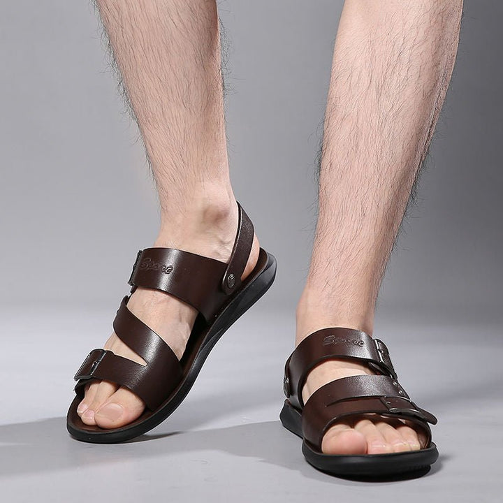 Nate™ | Leather Sandals - Elle Melbourne