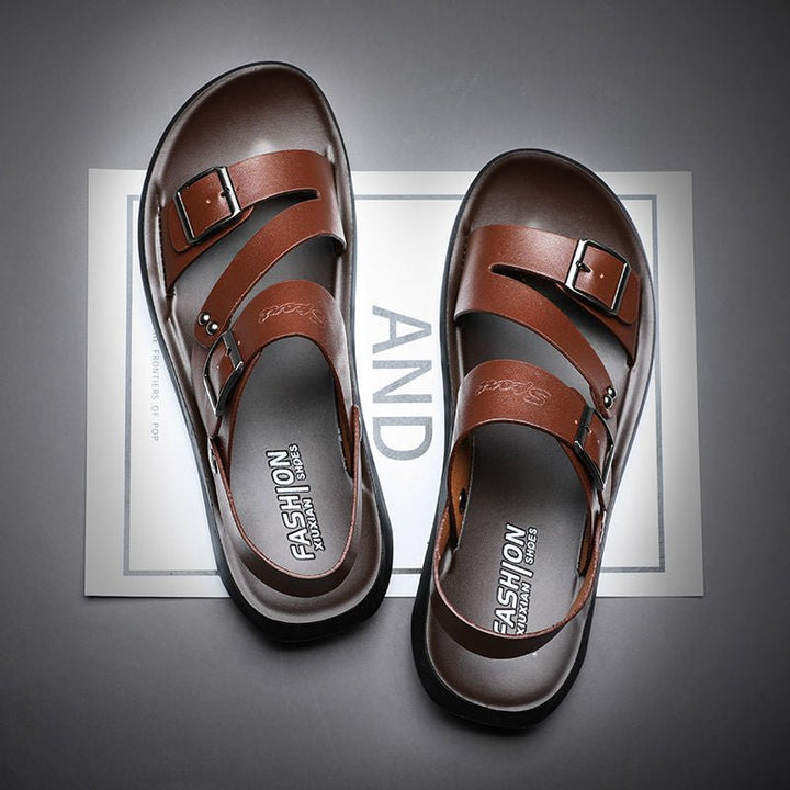 Nate™ | Leather Sandals - Elle Melbourne