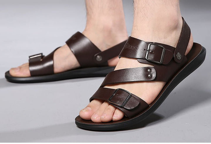 Nate™ | Leather Sandals - Elle Melbourne