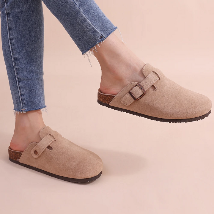 Camila™ | Stylish Cork Slip-On Slippers - Elle Melbourne