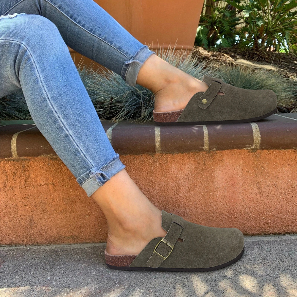 Camila™ | Stylish Cork Slip-On Slippers - Elle Melbourne
