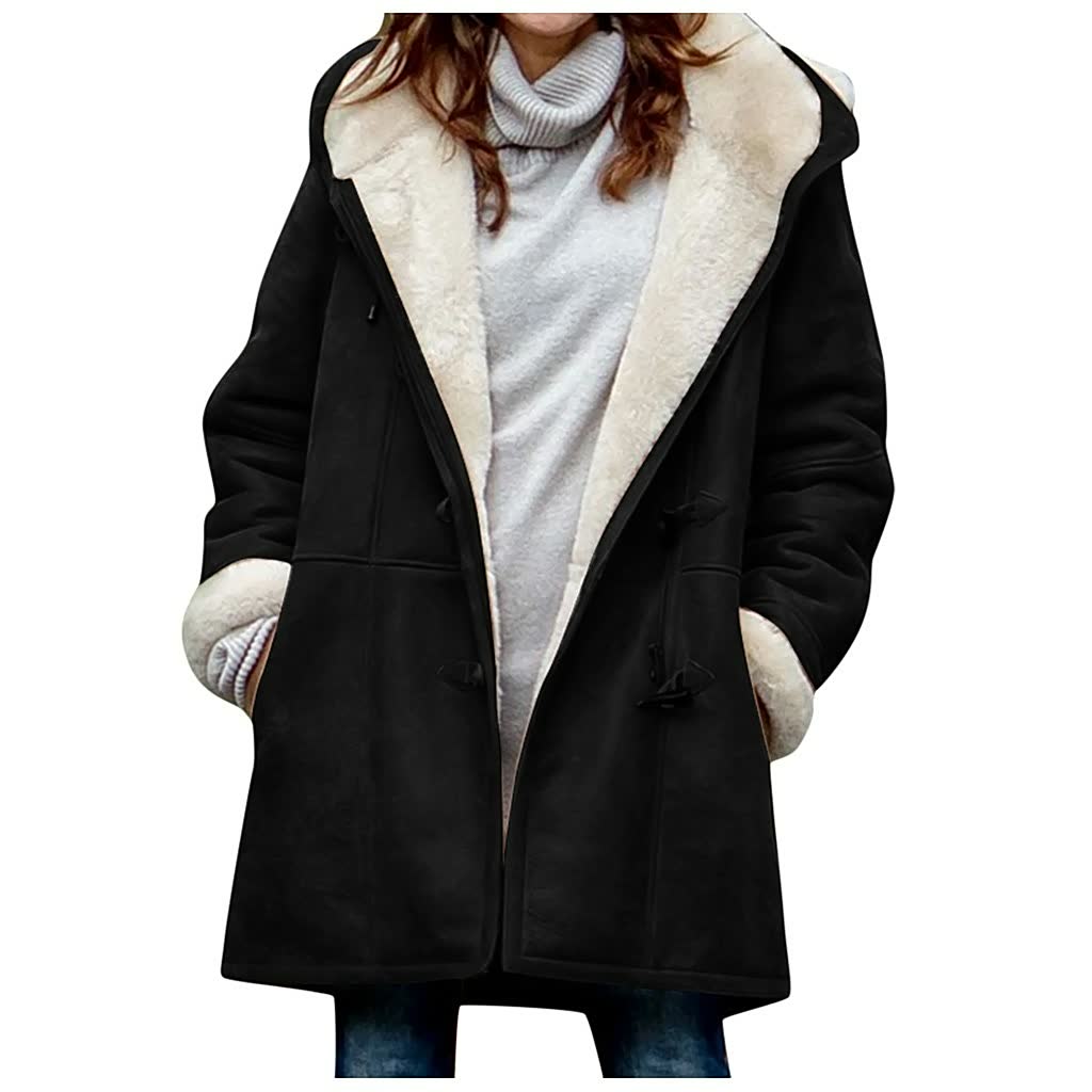 Liana | Stylish Shearling-Lined Hooded Coat - Elle Melbourne