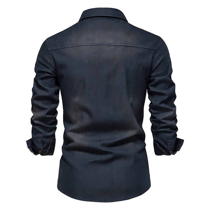 Richard™ | Men's Cotton Denim Shirt - Elle Melbourne