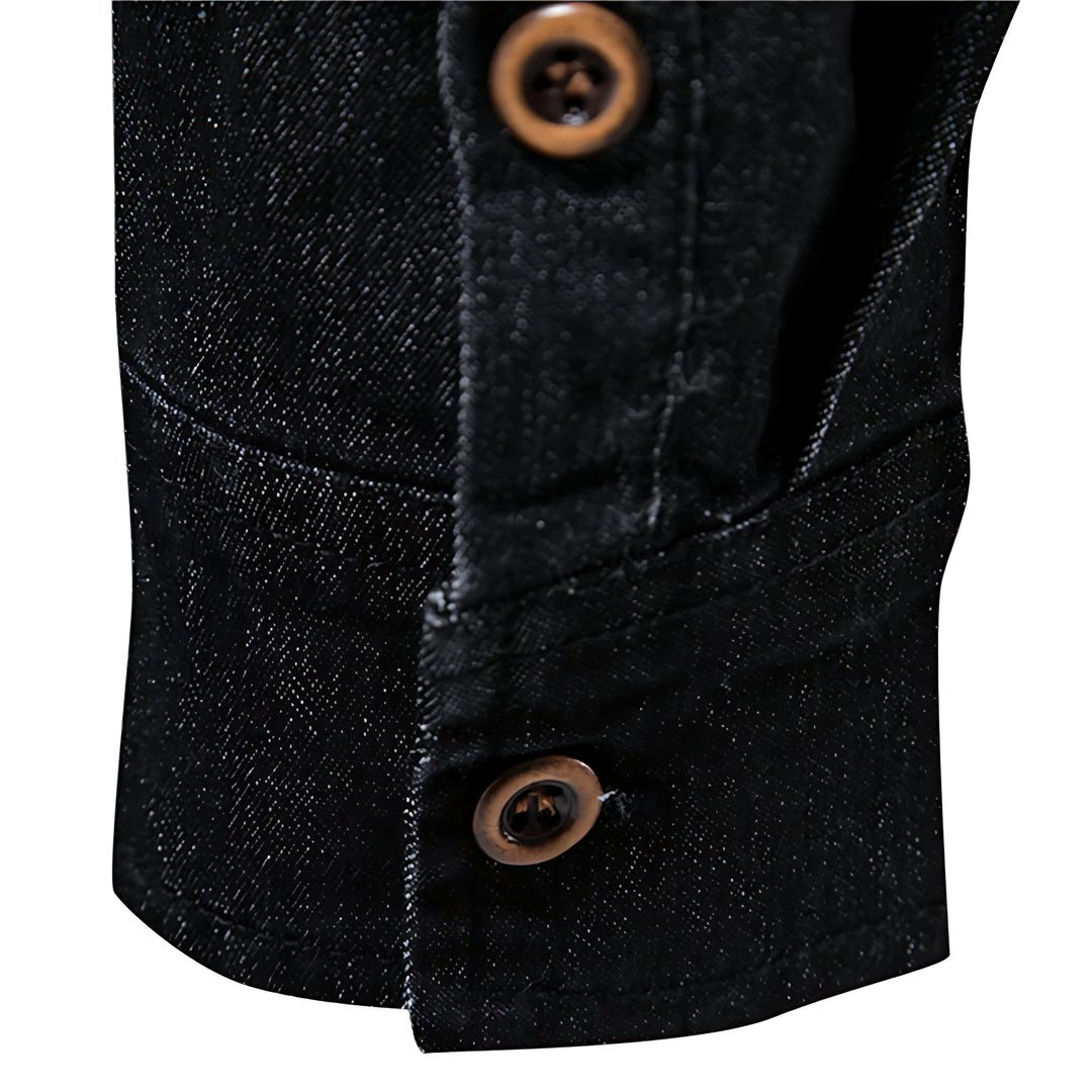 Richard™ | Men's Cotton Denim Shirt - Elle Melbourne